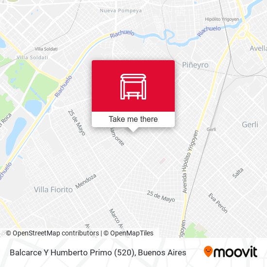 Balcarce Y Humberto Primo (520) map