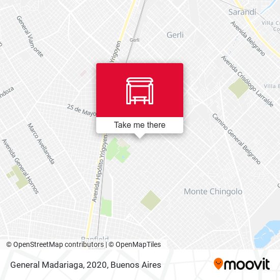 General Madariaga, 2020 map