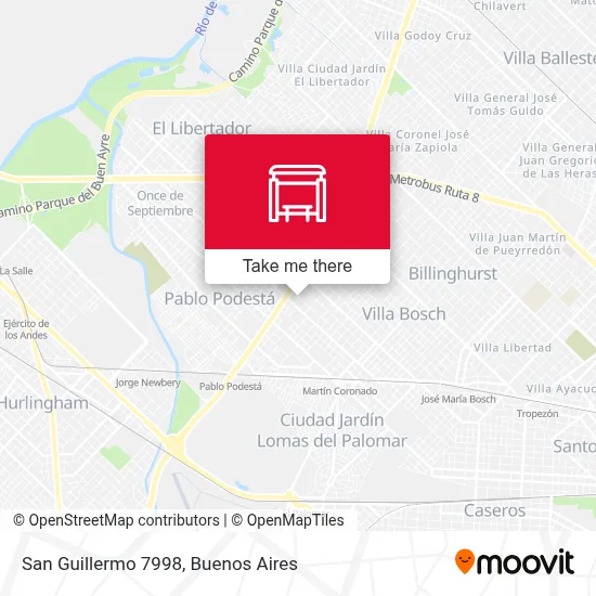 San Guillermo 7998 map