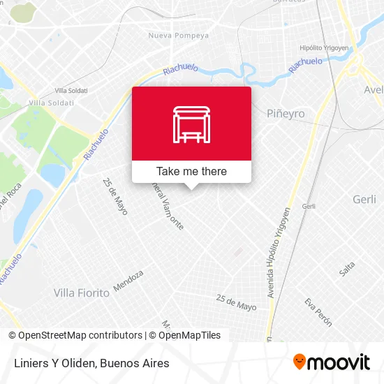 Liniers Y Oliden map