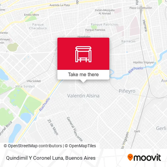 Quindimil Y Coronel Luna map