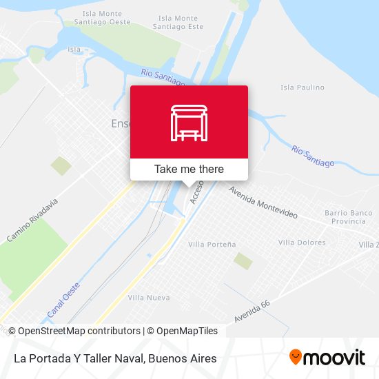 La Portada Y Taller Naval map