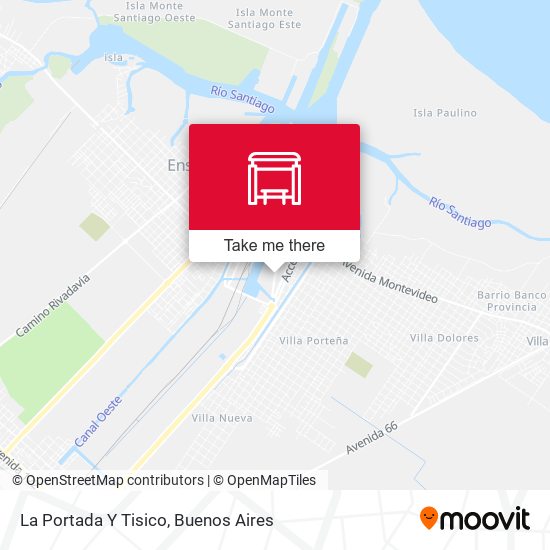 La Portada Y Tisico map