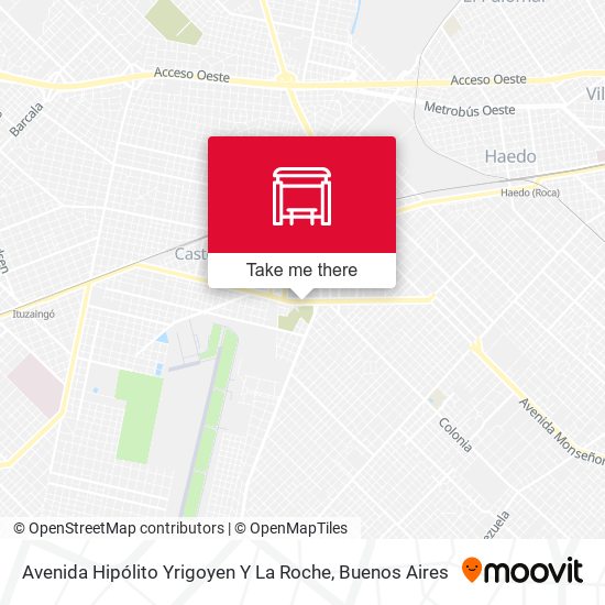 Mapa de Avenida Hipólito Yrigoyen Y La Roche