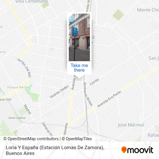 Loria Y España (Estación Lomas De Zamora) map