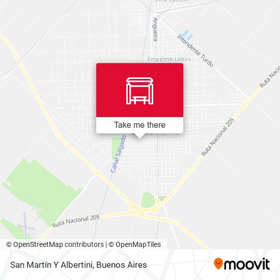 San Martín Y Albertini map