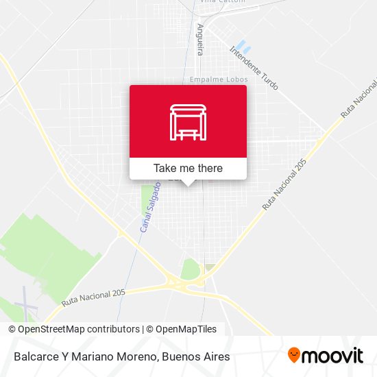 Mapa de Balcarce Y Mariano Moreno