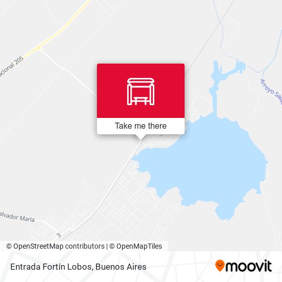 Entrada Fortín Lobos map