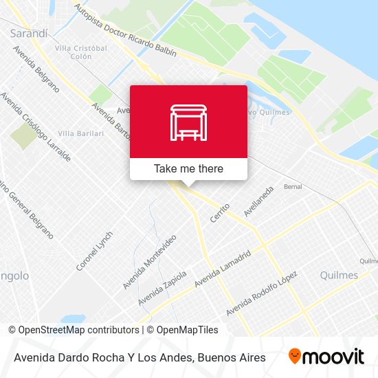 Avenida Dardo Rocha Y Los Andes map