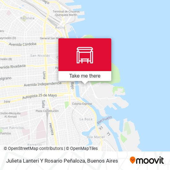Julieta Lanteri Y Rosario Peñaloza map
