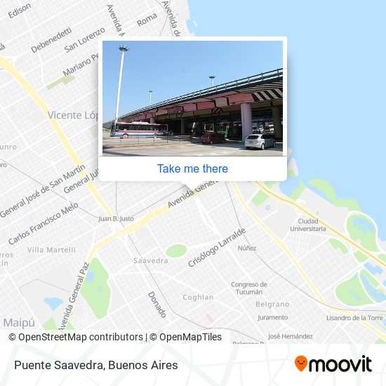 Puente Saavedra map