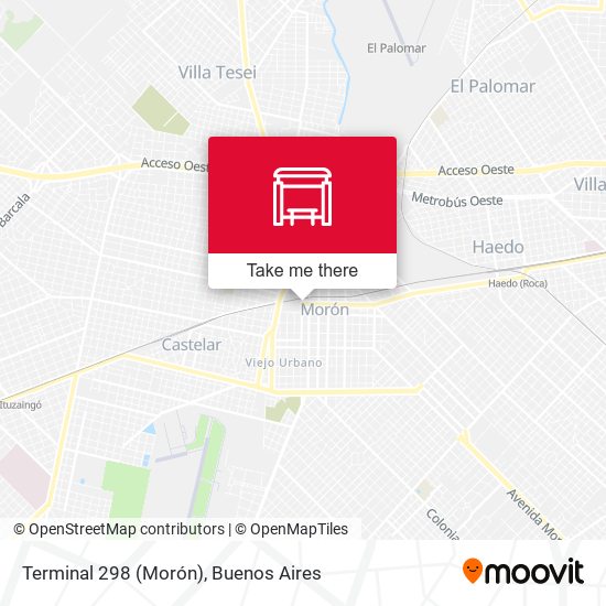Mapa de Terminal 298 (Morón)