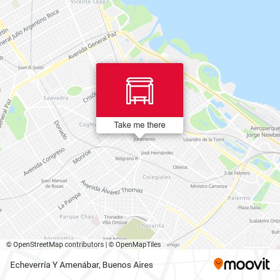 Echeverría Y Amenábar map