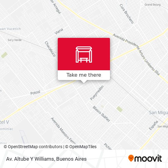 Mapa de Av. Altube Y Williams