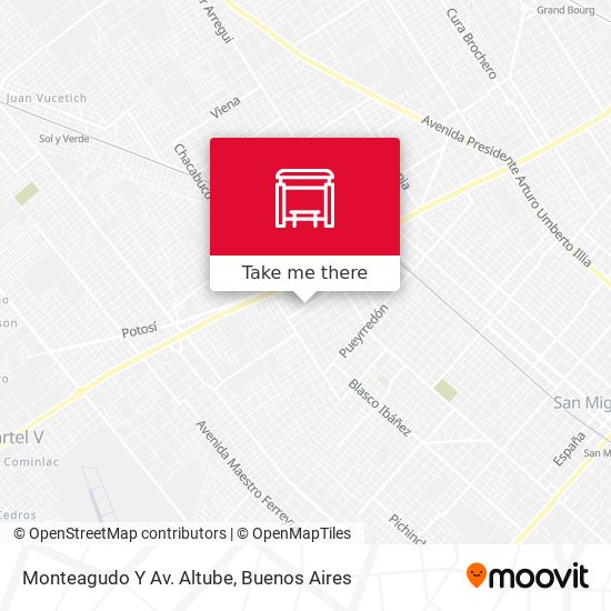 Monteagudo Y Av. Altube map