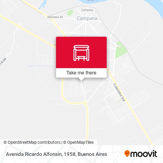 Mapa de Avenida Ricardo Alfonsin, 1958