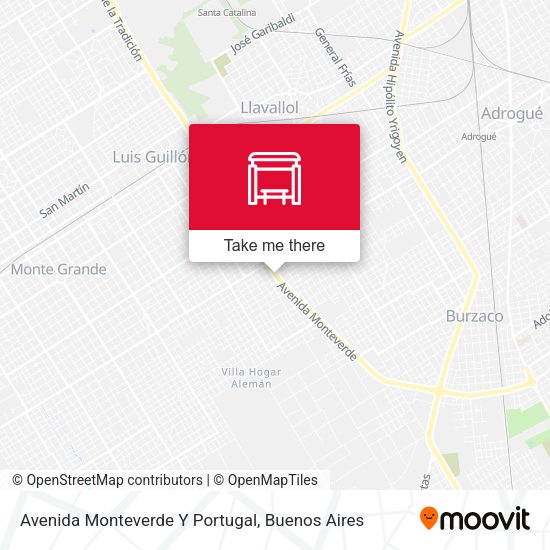 Mapa de Avenida Monteverde Y Portugal