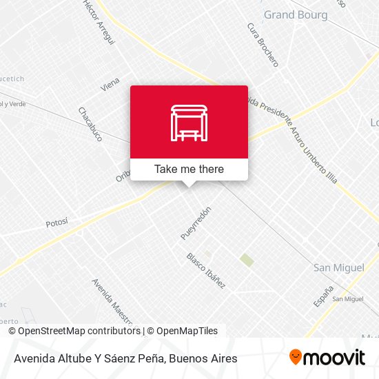 Avenida Altube Y Sáenz Peña map