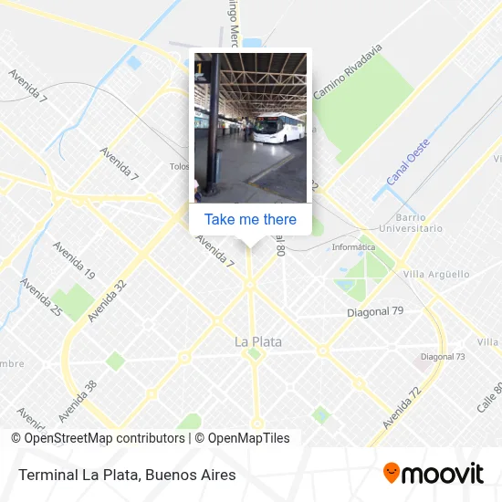 Terminal La Plata map