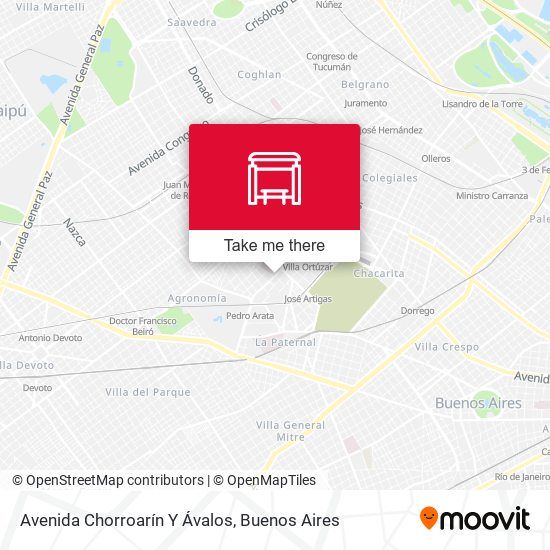 Avenida Chorroarín Y Ávalos map