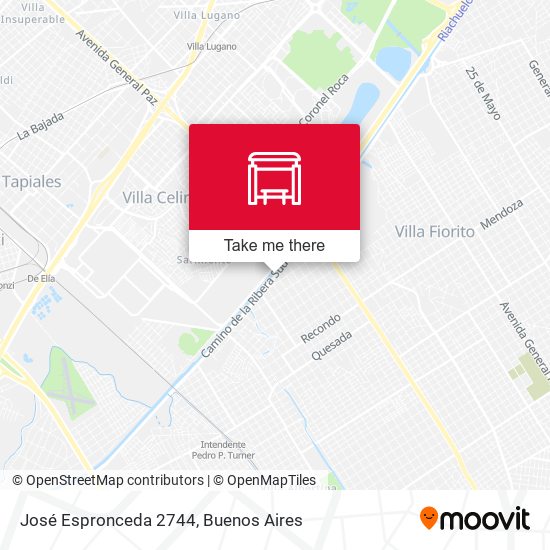 José Espronceda 2744 map