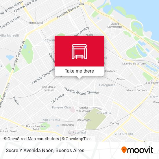 Sucre Y Avenida Naón map