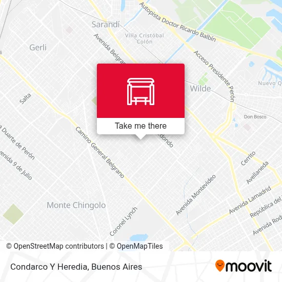 Condarco Y Heredia map