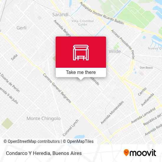 Condarco Y Heredia map