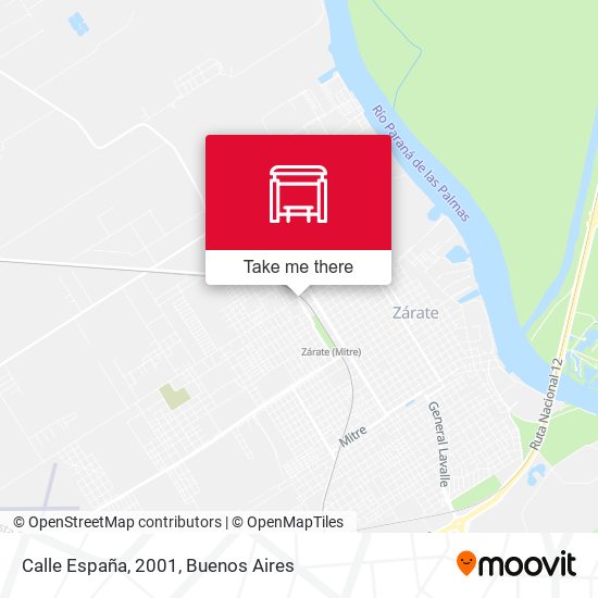 Calle España, 2001 map