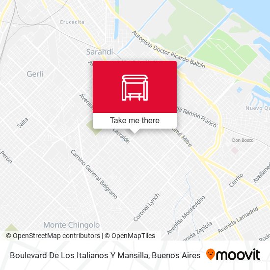 Boulevard De Los Italianos Y Mansilla map
