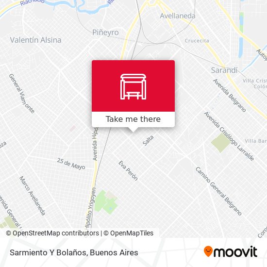 Sarmiento Y Bolaños map