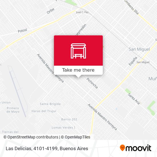 Las Delicias, 4101-4199 map