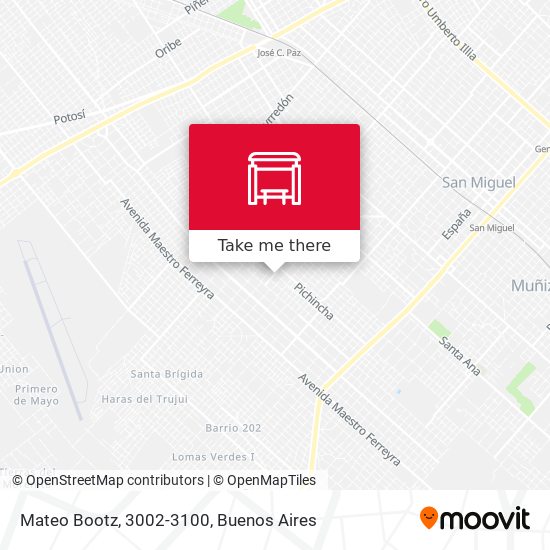 Mapa de Mateo Bootz, 3002-3100
