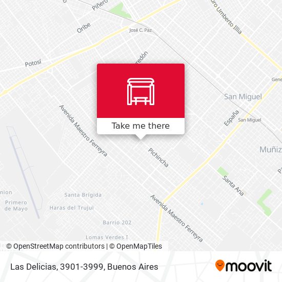 Las Delicias, 3901-3999 map