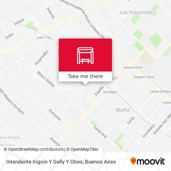 Intendente Irigoin Y Gelly Y Obes map