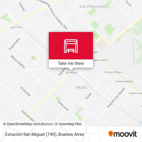 Mapa de Estación San Miguel (740)