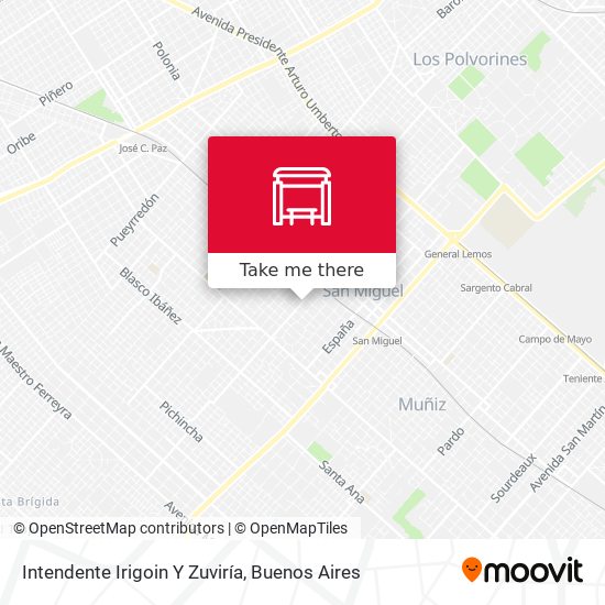 Intendente Irigoin Y Zuviría map
