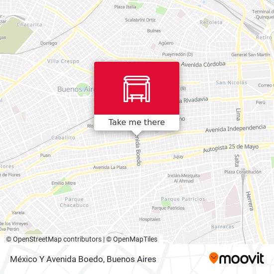 México Y Avenida Boedo map