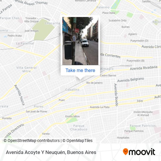 Mapa de Avenida Acoyte Y Neuquén