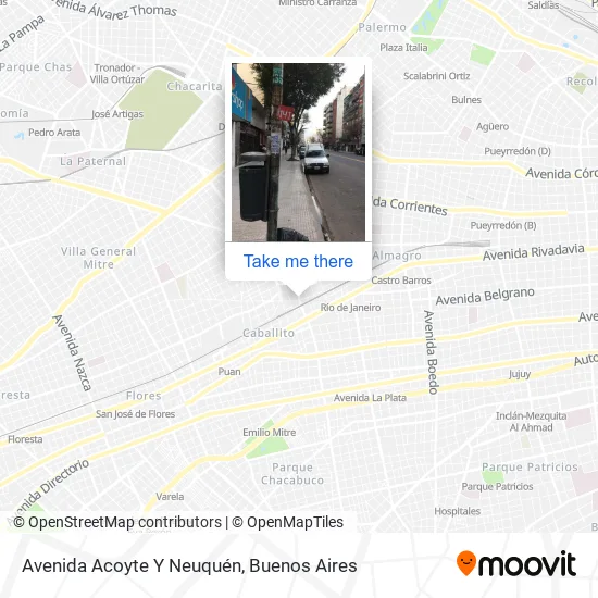 Mapa de Avenida Acoyte Y Neuquén