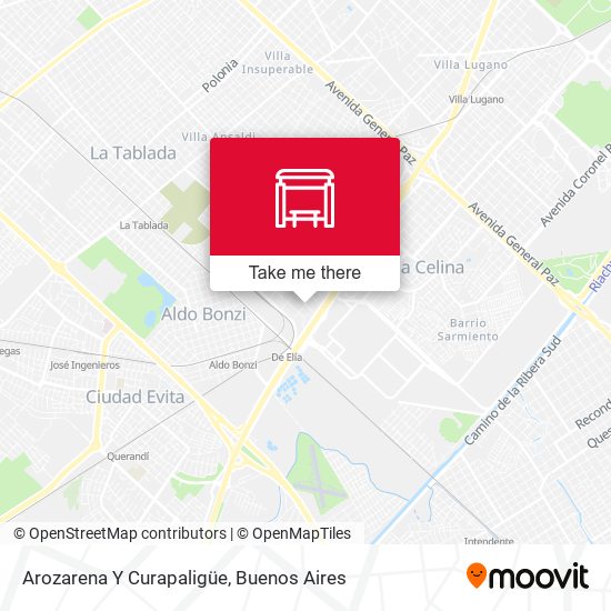 Mapa de Arozarena Y Curapaligüe