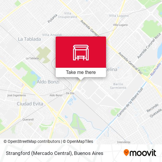 Strangford (Mercado Central) map