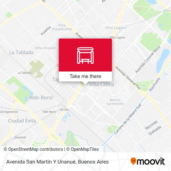 Avenida San Martín Y Unanué map