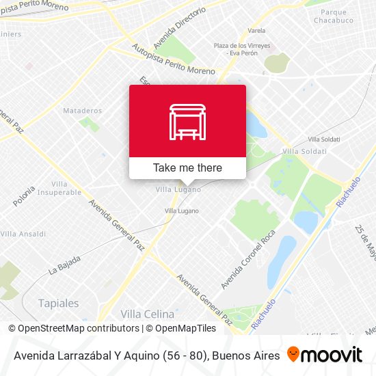 Mapa de Avenida Larrazábal Y Aquino (56 - 80)
