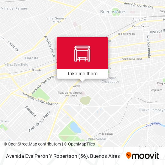Avenida Eva Perón Y Robertson (56) map
