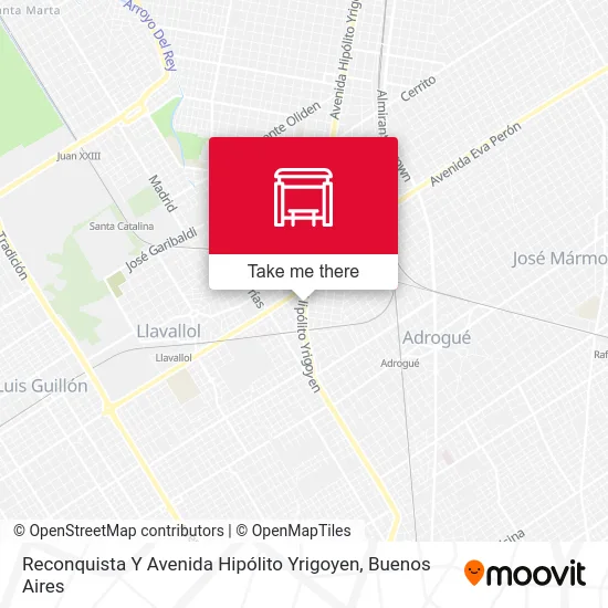 Reconquista Y Avenida Hipólito Yrigoyen map
