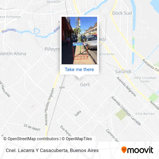 Cnel. Lacarra Y Casacuberta map