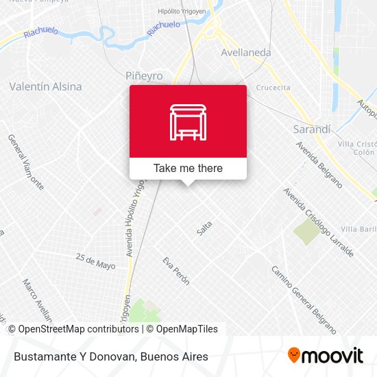 Mapa de Bustamante Y Donovan