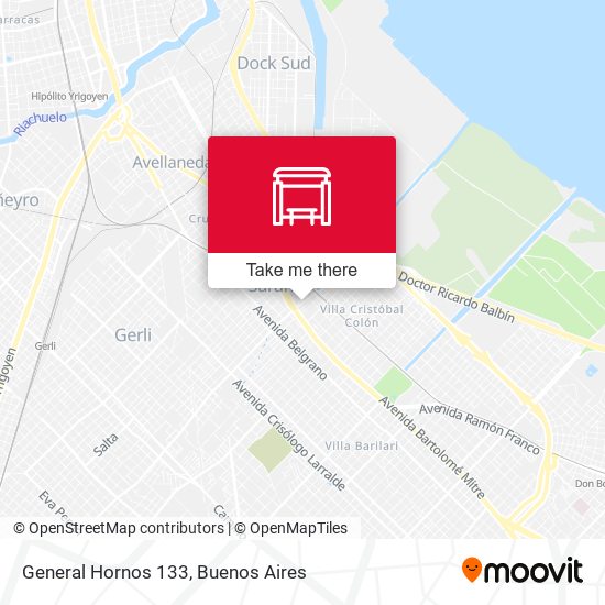 General Hornos 133 map