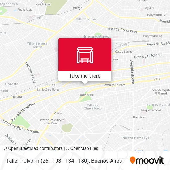 Mapa de Taller Polvorín (26 - 103 - 134 - 180)